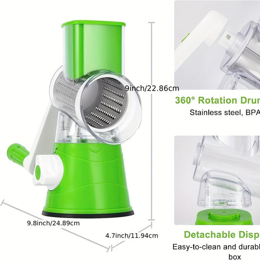 Manual Vegetable Drum cutter Slicer Multifunctional Round Slicer Kitchen Gadget
