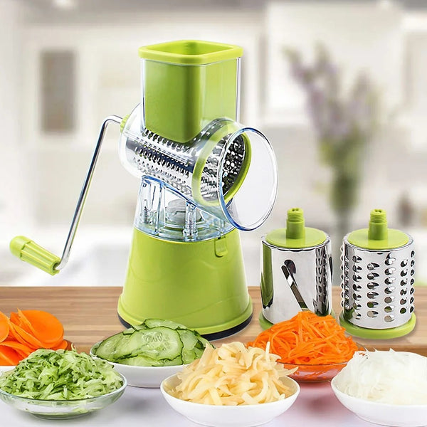 Manual Vegetable Drum cutter Slicer Multifunctional Round Slicer Kitchen Gadget